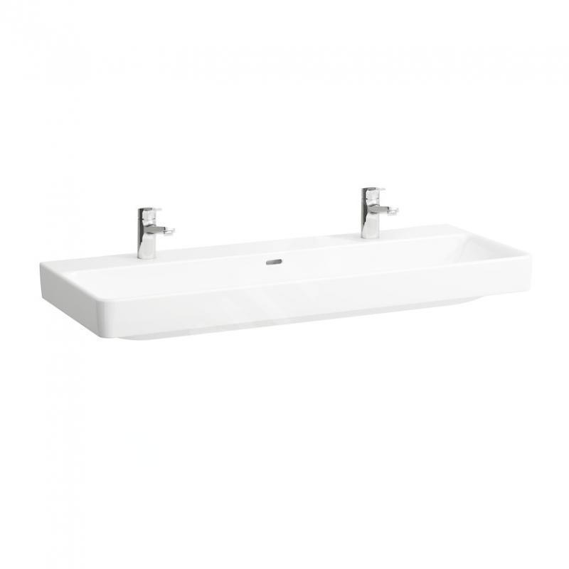 Laufen Pro S - Lavabo, 1200x465 mm, 2 trous pour robinetterie, avec LCC, blanc H8149654001071 Laufen Pro S - Lavabo, 1200x465 mm, 2 trous pour robinetterie, avec LCC, blanc H8149654001071