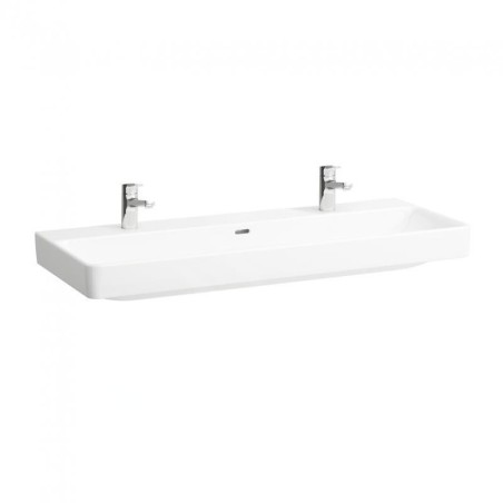 Laufen Pro S - Lavabo, 1200x465 mm, 2 trous pour robinetterie, avec LCC, blanc H8149654001071