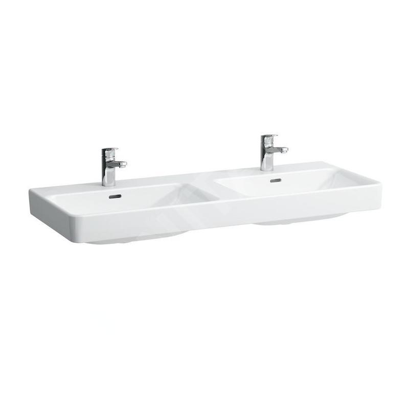 Laufen Pro S - Double-lavabo 1200x465 mm, 2 trous pour robinetterie, blanc H8149660001041 Laufen Pro S - Double-lavabo 1200x465 mm, 2 trous pour robinetterie, blanc H8149660001041