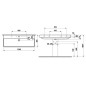 Laufen Pro S - Lavabo, 1200x465 mm, 1 trou pour robinetterie, blanc H8149650001041 Laufen Pro S - Lavabo, 1200x465 mm, 1 trou pour robinetterie, blanc H8149650001041