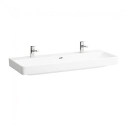Laufen Pro S - Lavabo, 1200x465 mm, 2 trous pour robinetterie, blanc H8149650001071