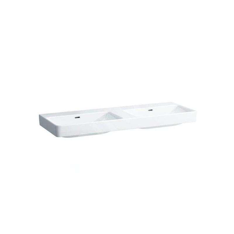 Laufen Pro S - Double-lavabo 1300x460 mm, sans trou pour robinetterie, avec LCC, blanc H8149684001091 Laufen Pro S - Double-lavabo 1300x460 mm, sans trou pour robinetterie, avec LCC, blanc H8149684001091