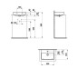 Laufen Pro S - Lave-mains, 450x340 mm, 1 trou pour robinetterie, blanc H8169610001041