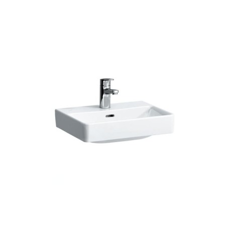 Laufen Pro S - Lave-mains, 450x340 mm, 1 trou pour robinetterie, avec LCC, blanc H8169614001041