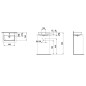 Laufen Pro S - Lavabo 450x340 mm, 1 trou pour robinetterie, sans trop plein, blanc H8169610001561