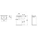 Laufen Pro S - Lavabo 450x340 mm, sans ouverture pour mitigeur, sans trop-plein, blanc H8169610001421