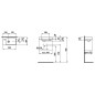 Laufen Pro S - Lave-mains, 480x280 mm, 1 trou pour robinetterie à gauche, avec LCC, blanc H8159554001041