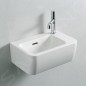 Laufen Pro - Lave-mains, 360x250 mm, 1 trou pour robinetterie à droite, avec LCC, blanc H8169554001061