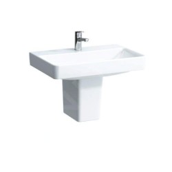 Laufen Pro S - Lavabo, 650x465 mm, 1 trou robinetterie, sans trop-plein, avec LCC, blanc H8169644001561