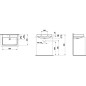 Laufen Pro S - Lavabo, 650x465 mm, 1 trou pour robinetterie, avec LCC, blanc H8169644001041 Laufen Pro S - Lavabo, 650x465 mm, 1 trou pour robinetterie, avec LCC, blanc H8169644001041
