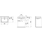 Laufen Pro S - Lavabo, 600x465 mm, 1 trou robinetterie, sans trop-plein, avec LCC, blanc H8169634001561 Laufen Pro S - Lavabo, 600x465 mm, 1 trou robinetterie, sans trop-plein, avec LCC, blanc H8169634001561