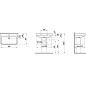 Laufen Pro S - Lavabo, 700x465 mm, 1 trou pour robinetterie, avec LCC, blanc H8169674001041 Laufen Pro S - Lavabo, 700x465 mm, 1 trou pour robinetterie, avec LCC, blanc H8169674001041