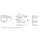 Laufen Pro - Lavabo, 550x480 mm, 1 trou pour robinetterie, blanc H8189510001041 Laufen Pro - Lavabo, 550x480 mm, 1 trou pour robinetterie, blanc H8189510001041