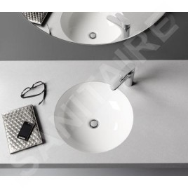 Laufen Pro A - Lavabo 420x420 mm, sans trou pour robinetterie, blanc H8189610001091