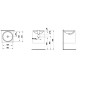 Laufen Pro - Lavabo 420x420 mm, sans trou pour robinetterie, avec LCC, blanc H8189614001091 Laufen Pro - Lavabo 420x420 mm, sans trou pour robinetterie, avec LCC, blanc H8189614001091
