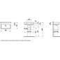 Laufen Pro S - Lavabo Compact, 600x380 mm, sans trou pour robinetterie, sans trop-plein, avec LCC, blanc H8189594001421 Laufen Pro S - Lavabo Compact, 600x380 mm, sans trou pour robinetterie, sans trop-plein, avec LCC, blanc H8189594001421