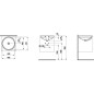 Laufen Pro - Lavabo 420x420 mm, sans trou pour robinetterie, blanc H8189620001091 Laufen Pro - Lavabo 420x420 mm, sans trou pour robinetterie, blanc H8189620001091
