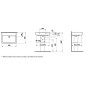 Laufen Pro - Lavabo, 650x480 mm, sans trou pour robinetterie, blanc H8189530001091 Laufen Pro - Lavabo, 650x480 mm, sans trou pour robinetterie, blanc H8189530001091