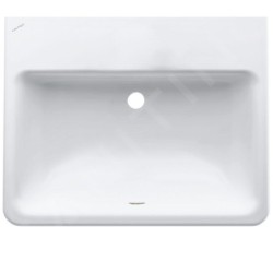 Laufen Pro S - Lavabo à encastré, 560x440 mm, sans trou pour robinetterie, blanc H8189630001091