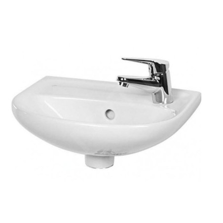 Jika Lyra plus - Lavabo 400x310 mm, avec trop-plein, avec trou pour robinetterie à droite, blanc H8153810001061