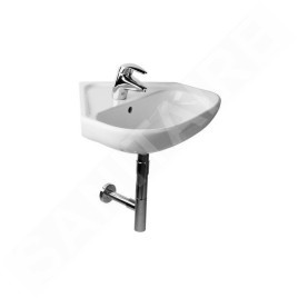Jika Deep - Lavabo d’angle, 550x560 mm, avec trop-plein, avec trou pour robinetterie, blanc H8166140001041