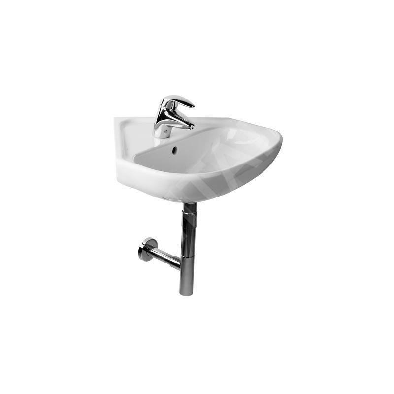 Jika Deep - Lavabo d’angle, 550x560 mm, avec trop-plein, avec trou pour robinetterie, blanc H8166140001041 Jika Deep - Lavabo d’angle, 550x560 mm, avec trop-plein, avec trou pour robinetterie, blanc H8166140001041