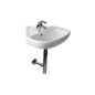 Jika Deep - Lavabo d’angle, 550x560 mm, avec trop-plein, avec trou pour robinetterie, blanc H8166140001041 Jika Deep - Lavabo d’angle, 550x560 mm, avec trop-plein, avec trou pour robinetterie, blanc H8166140001041