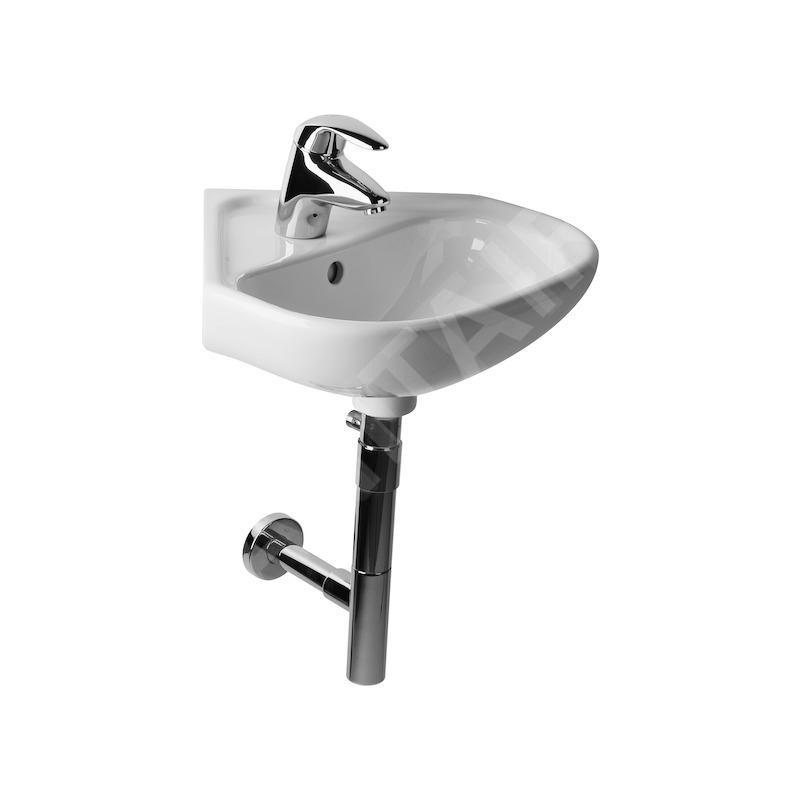 Jika Deep - Lave-mains d'angle, 450x460mm, avec trop-plein, avec trou pour robinetterie, blanc H8166120001041 Jika Deep - Lave-mains d'angle, 450x460mm, avec trop-plein, avec trou pour robinetterie, blanc H8166120001041