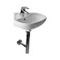 Jika Deep - Lave-mains d'angle, 450x460mm, avec trop-plein, avec trou pour robinetterie, blanc H8166120001041 Jika Deep - Lave-mains d'angle, 450x460mm, avec trop-plein, avec trou pour robinetterie, blanc H8166120001041