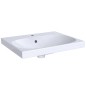 Geberit Acanto - Lavabo 600x482 mm, avec 1 trou, avec trop-plein, blanc 500.620.01.2