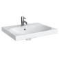 Geberit Acanto - Lavabo 600x482 mm, avec 1 trou, avec trop-plein, blanc 500.620.01.2