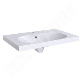 Geberit Acanto - Lavabo 750x482 mm, avec 1 trou, avec trop-plein, blanc 500.622.01.2