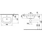 Jika Baby - Lave-mains enfant 450x370 mm, avec trop-plein, avec trou pour robinetterie, blanc alpin H8156140001341