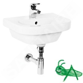 Jika Baby - Lave-mains enfant 450x370 mm, avec trop-plein, avec trou pour robinetterie, blanc alpin H8156140001341