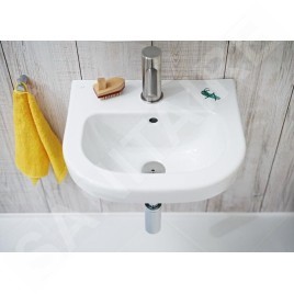Jika Baby - Lave-mains enfant 450x370 mm, avec trop-plein, avec trou pour robinetterie, blanc alpin H8156140001341