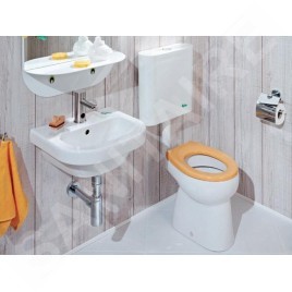Jika Baby - Lave-mains enfant 450x370 mm, avec trop-plein, avec trou pour robinetterie, blanc alpin H8156140001341