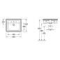 Villeroy & Boch Hommage - Lavabo avec trop-plein, 630 mm x 525 mm, avec Ceramicplus, blanc - lavabo un trou 710263R1 Villeroy & Boch Hommage - Lavabo avec trop-plein, 630 mm x 525 mm, avec Ceramicplus, blanc - lavabo un trou 710263R1