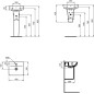 Ideal Standard Connect Air - Lavabo Cube, 400x350x160 mm, avec déversoir,  ouverture pour mitigeur, avec Ideal Plus, blanc