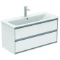 Ideal Standard Connect Air - Double lavabo d’ameublement, 1.040x460x160 mm, avec déversoir, avec Ideal Plus, blanc E0274MA Ideal Standard Connect Air - Double lavabo d’ameublement, 1.040x460x160 mm, avec déversoir, avec Ideal Plus, blanc E0274MA