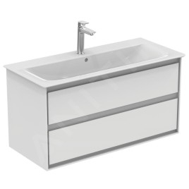Ideal Standard Connect Air - Lavabo à encastrer 1040x460x160 mm, un trou pour mitigeur, blanc E027401