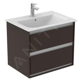Ideal Standard Connect Air - Lavabo d’ameublement, 640x460x165 mm, avec déversoir, avec trou pour mitigeur, avec Ideal Plus,