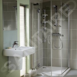 Ideal Standard Connect Space - Lavabo Cube 550x375x175 mm, avec déversoir, ouverture pour mitigeur, avec Ideal Plus, blanc