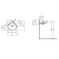 Ideal Standard Connect - Lavabo d’angle 480x440x160 mm, avec déversoir,  ouverture pour mitigeur, avec Ideal Plus, blanc E7136MA