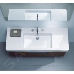 Duravit Vero - Lavabo 1250x490 mm, avec un trou pour robinet, blanc alpin 0329120000