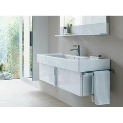Duravit Vero - Lavabo 1250x490 mm, avec un trou pour robinet, blanc alpin 0329120000