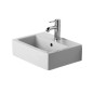 Duravit Vero - Lave-mains 450x350 mm, avec un trou pour robinet, avec WonderGliss, blanc alpin 07044500001