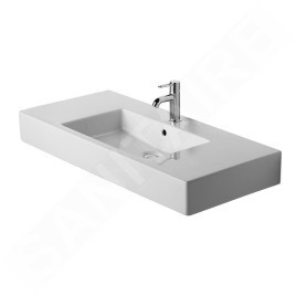 Duravit Vero - Lavabo 1050x490 mm, avec un trou pour robinet, avec WonderGliss, blanc alpin 03291000001