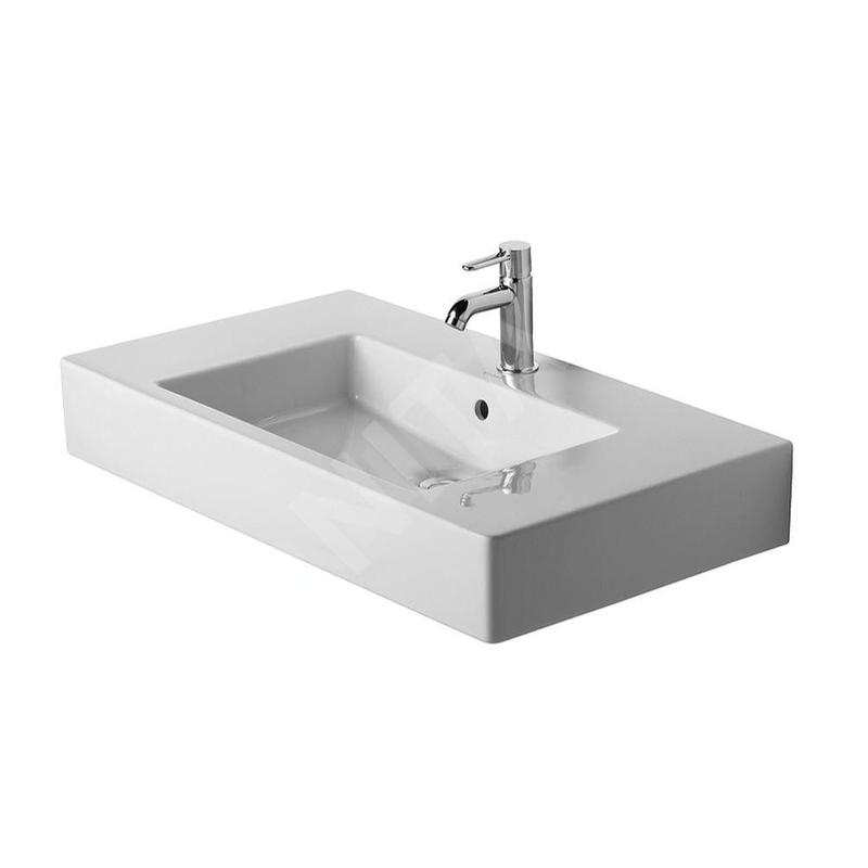 Duravit Vero - Lavabo 850x490 mm, avec un trou pour robinetterie, blanc alpin 0329850000 Duravit Vero - Lavabo 850x490 mm, avec un trou pour robinetterie, blanc alpin 0329850000