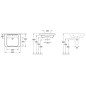 Villeroy & Boch Architectura - Demi-colonne, blanc 72646001