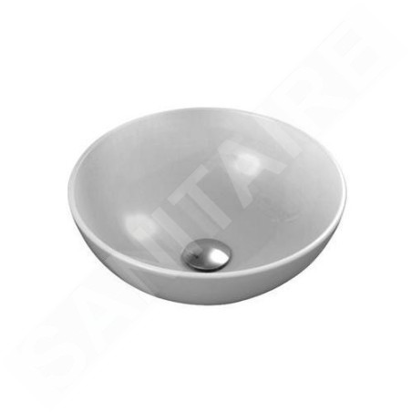 Ideal Standard Strada - Lavabo rond, diamètre : 410 mm, avec Ideal Plus, blanc K0795MA